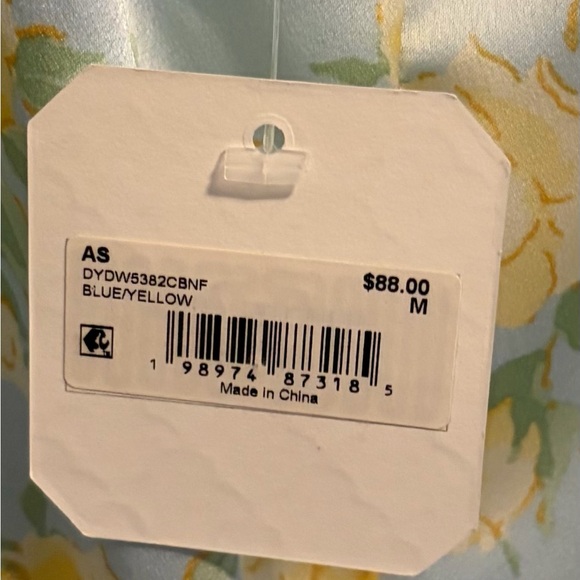 Altar'd State Silky Yellow Floral Midi Dress - Picture 5 of 8